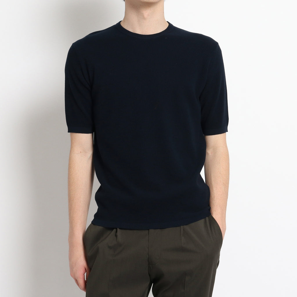 スビンプラチナム ミニサーマルニットTシャツ ネイビー | ＋CLOTHET ONLINE