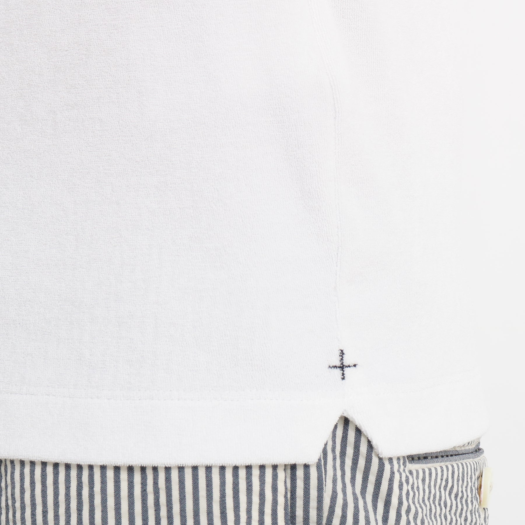 Micro Pile Skipper Shirt Color: White