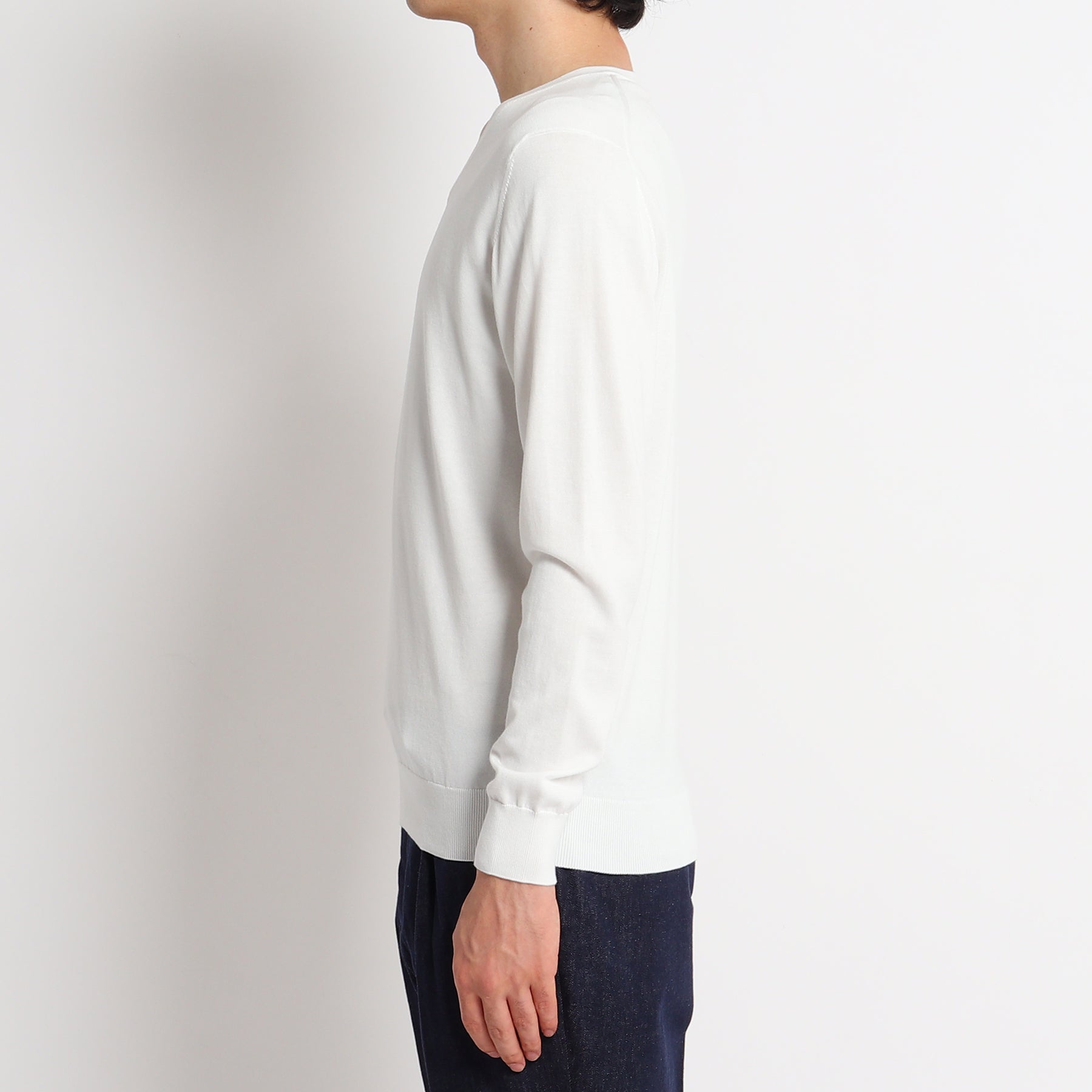 Vneck Knit Color: White