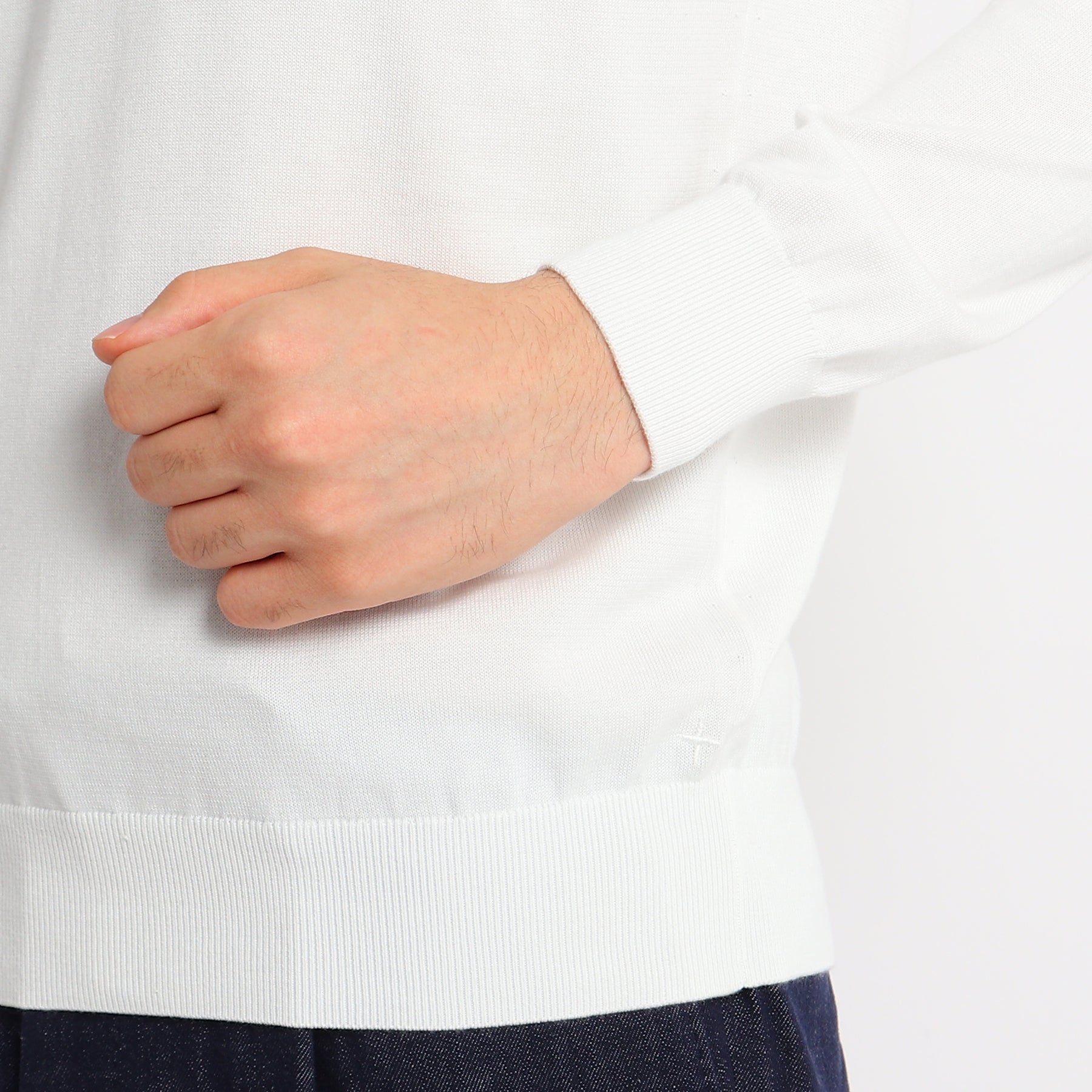 Vneck Knit Color: White