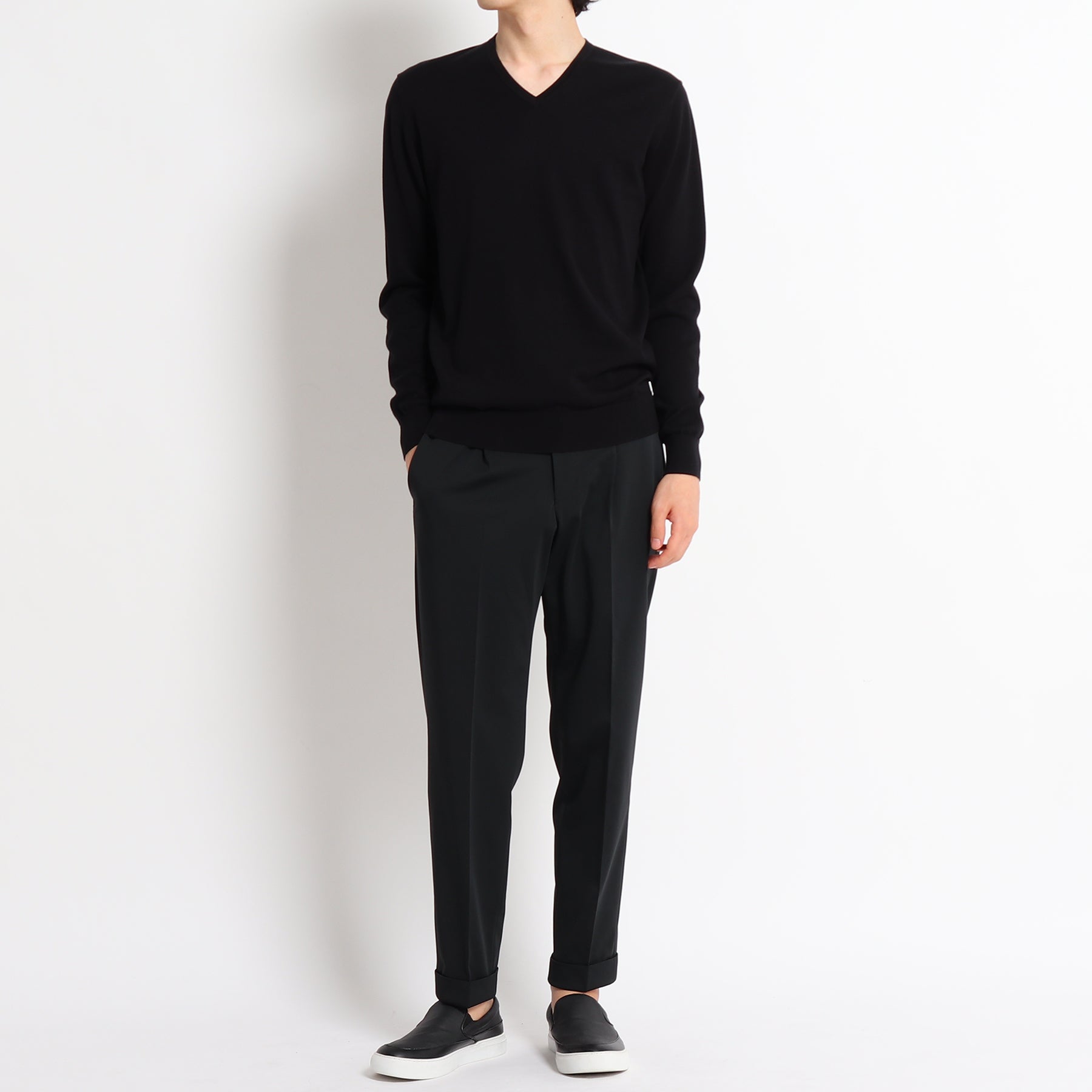Vneck Knit Color: Black