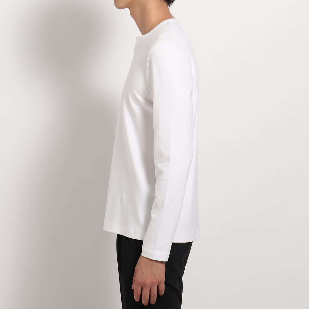 Tailored Key neck Long Sleeve T-shirt | ＋CLOTHET ONLINE