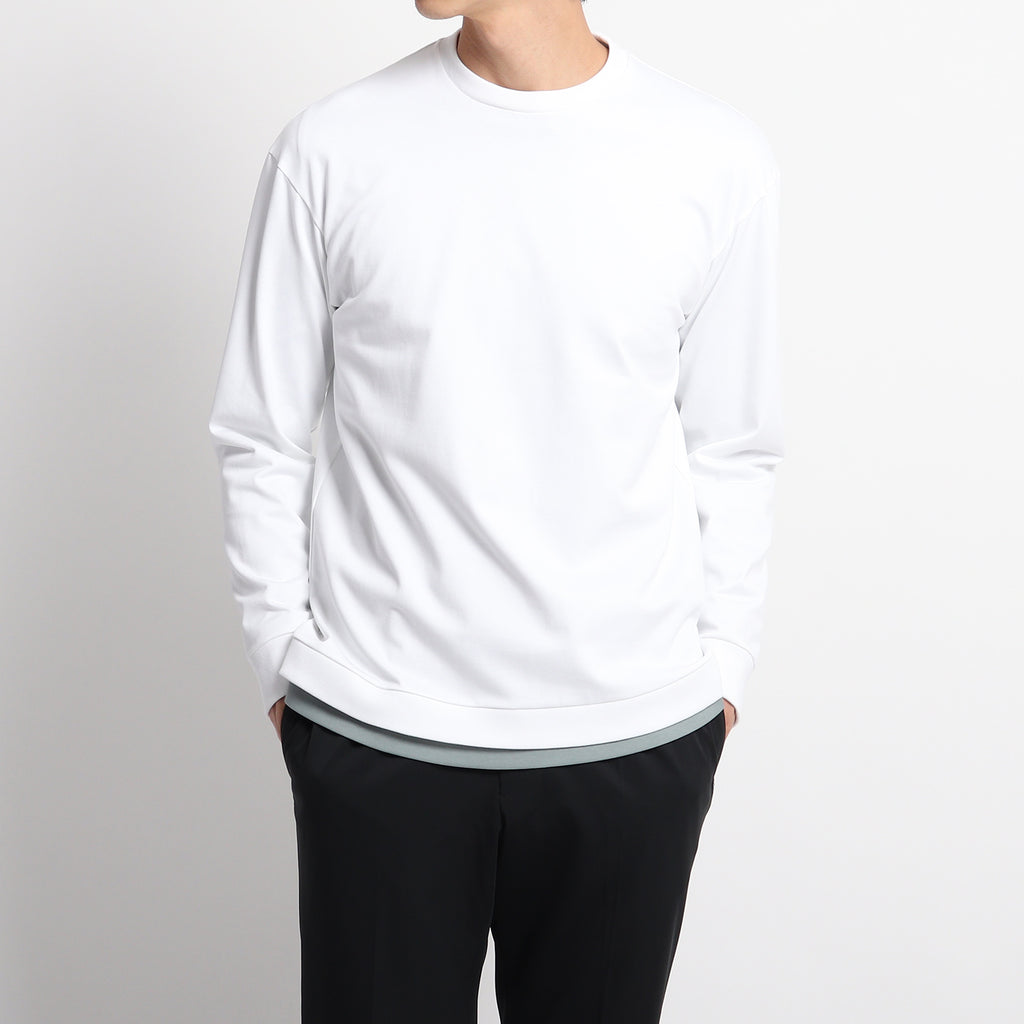 Hybrid Cotton Middle Sweatshirt Color: White