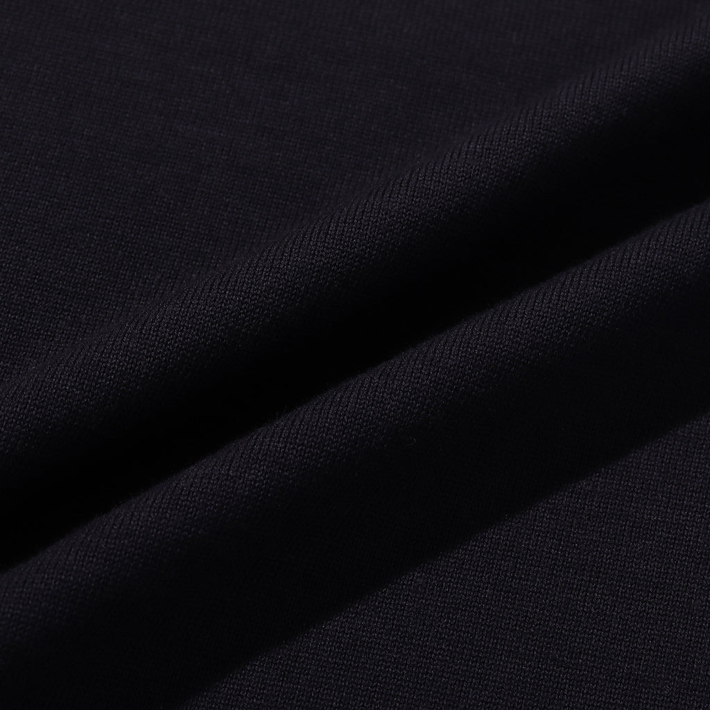 Simply Complicated クルーネック スビンプラチナム クルーネックニット ブラック | ＋CLOTHET ONLINE