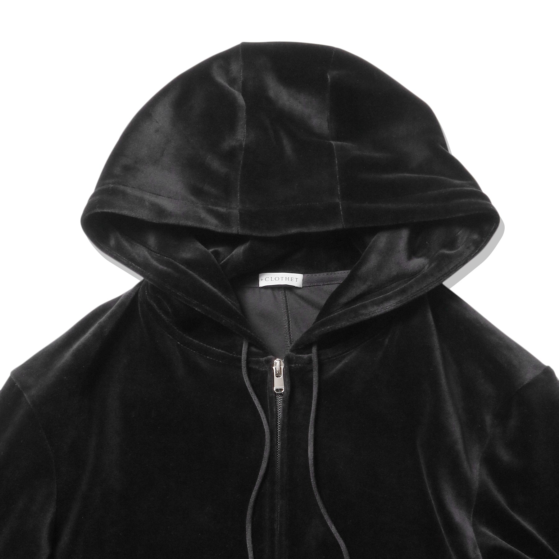 Velour Hoodie Color: Black