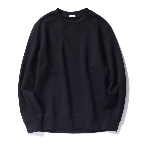 スビンプラチナム裏毛スウェットシャツブラックの商品画像