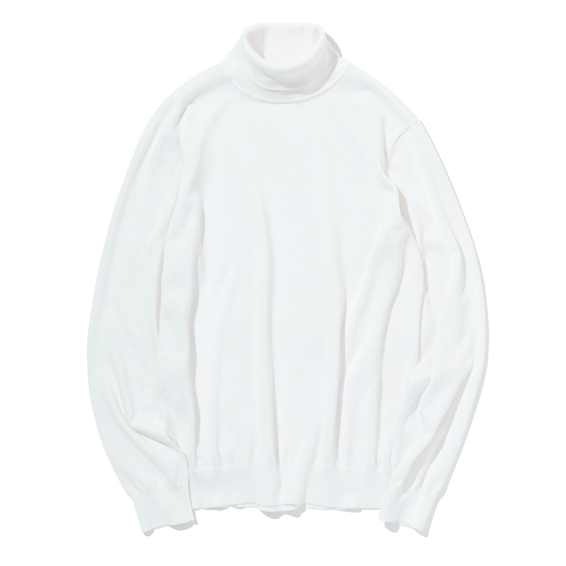 新品未使用BLENHEIM ホワイトタートルネックニットプルオーバー 新品未使用BLENHEIM ホワイトタートルネックニットプルオーバー 公式