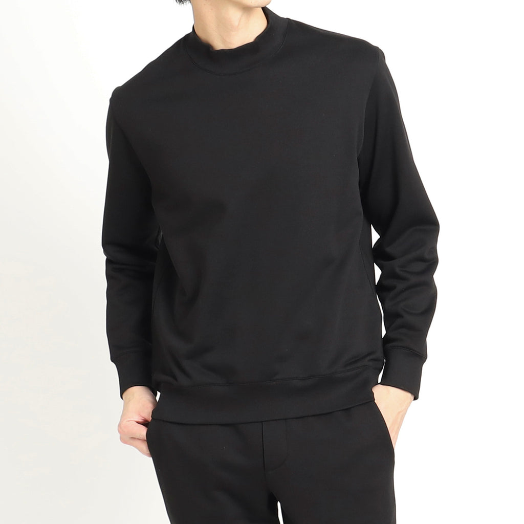 Urake Mock Neck Sweatshirt Color: Black