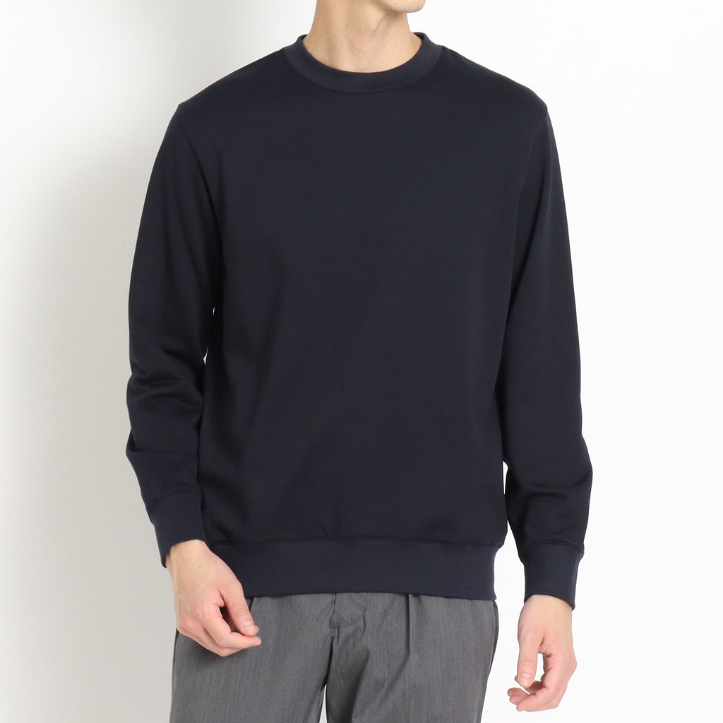 Urake Sweatshirt(スビンプラチナム 裏毛スウェットシャツ) ネイビー | ＋CLOTHET ONLINE