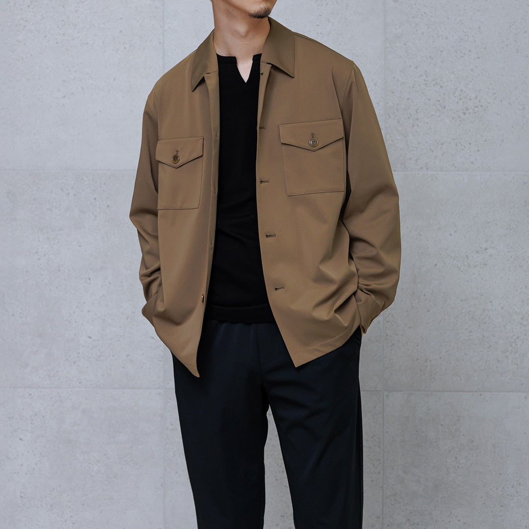 マットツイスト ファティーグシャツ キャメル | ＋CLOTHET ONLINE