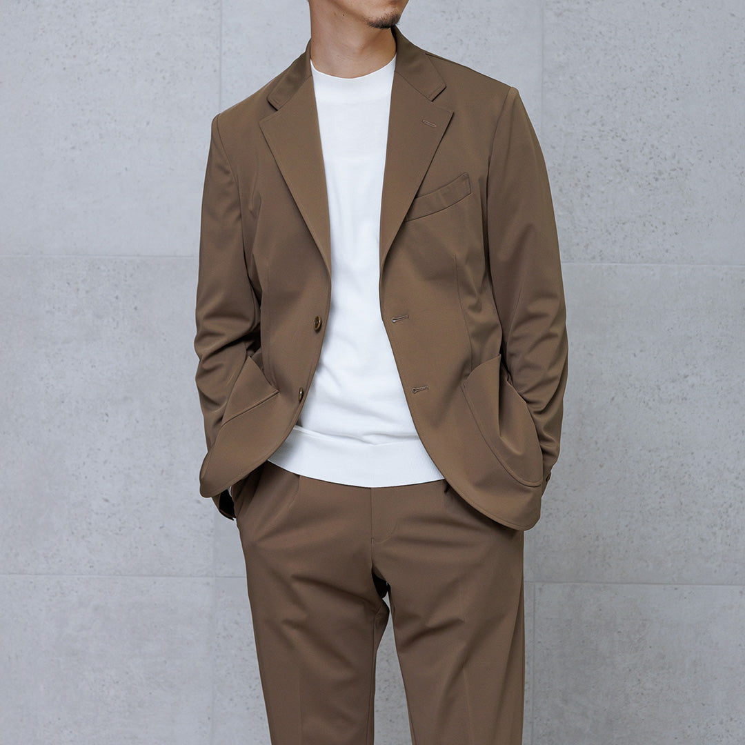 Matte Twist Easy Jacket Color: Camel