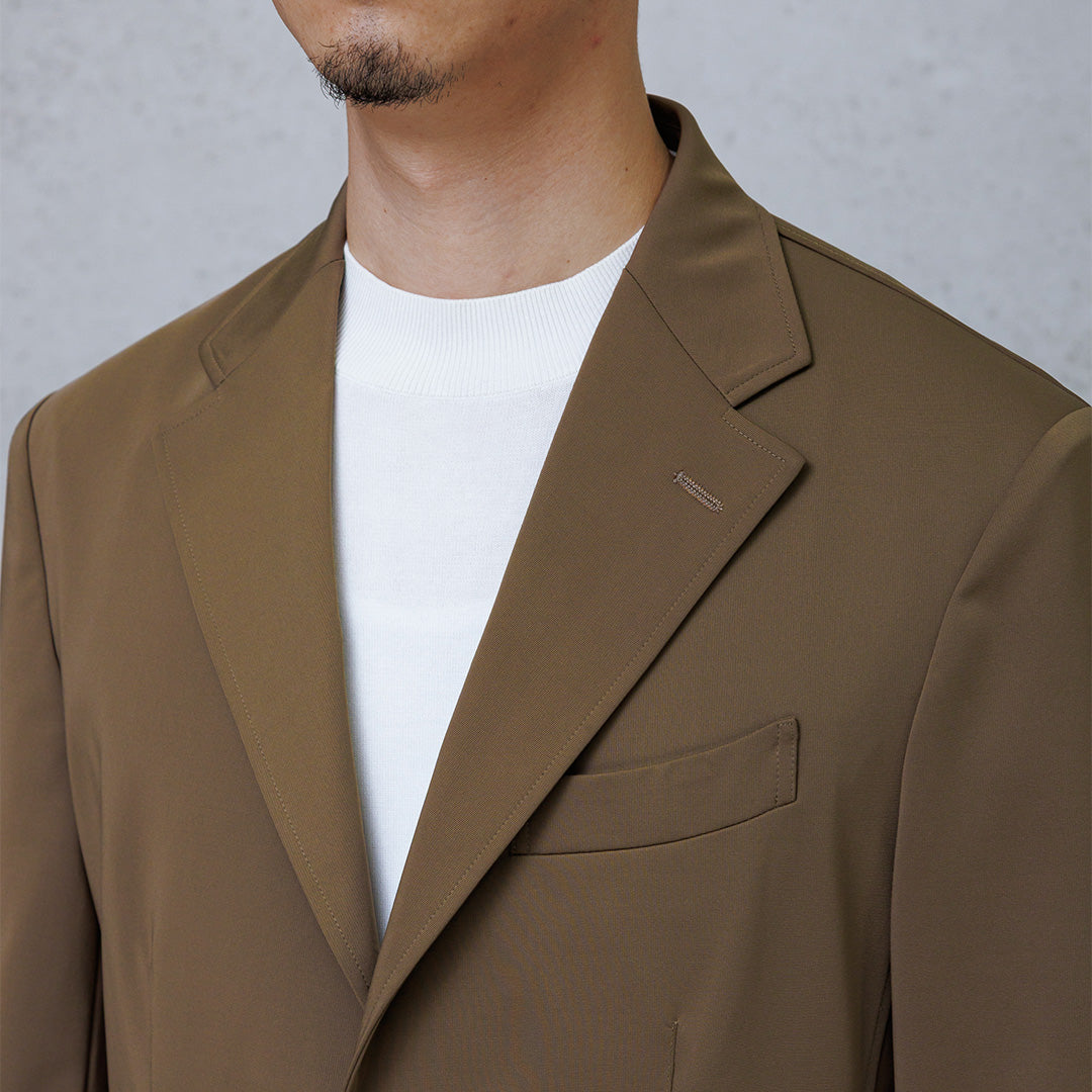 Matte Twist Easy Jacket Color: Camel