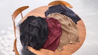 スビンプラチナム糸を贅沢に使用した豊かな風合い ミドルゲージニットをご紹介