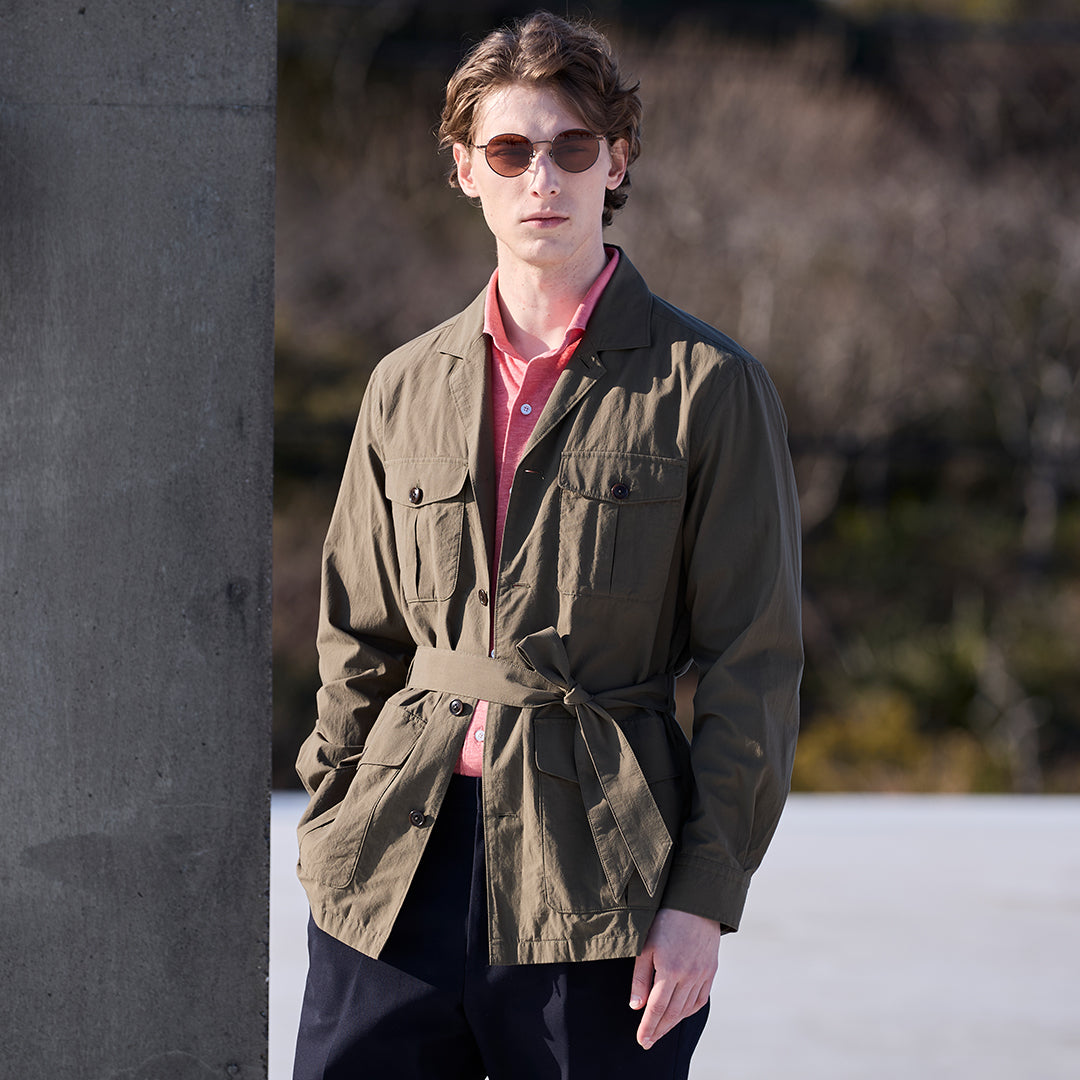 Natural Typewriter Safari Jacket color: Khaki