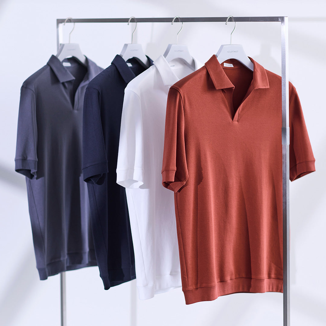 325 Tailored Skipper Shirt & Smooth Terry Wide Pants – ＋CLOTHET