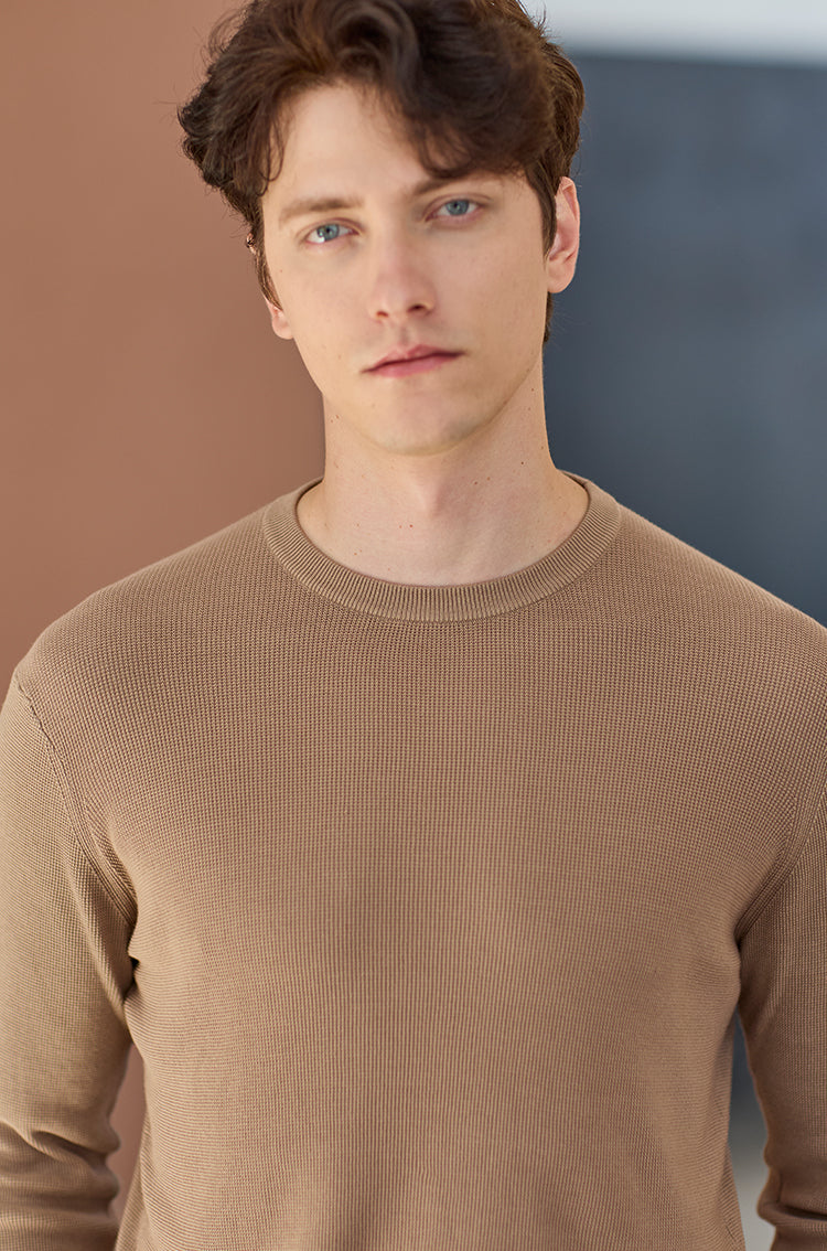 スビンプラチナムニット 2型に2025AW新色が登場｜モックネック