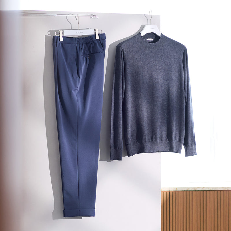 Mock Neck Knit Color: Charcoal