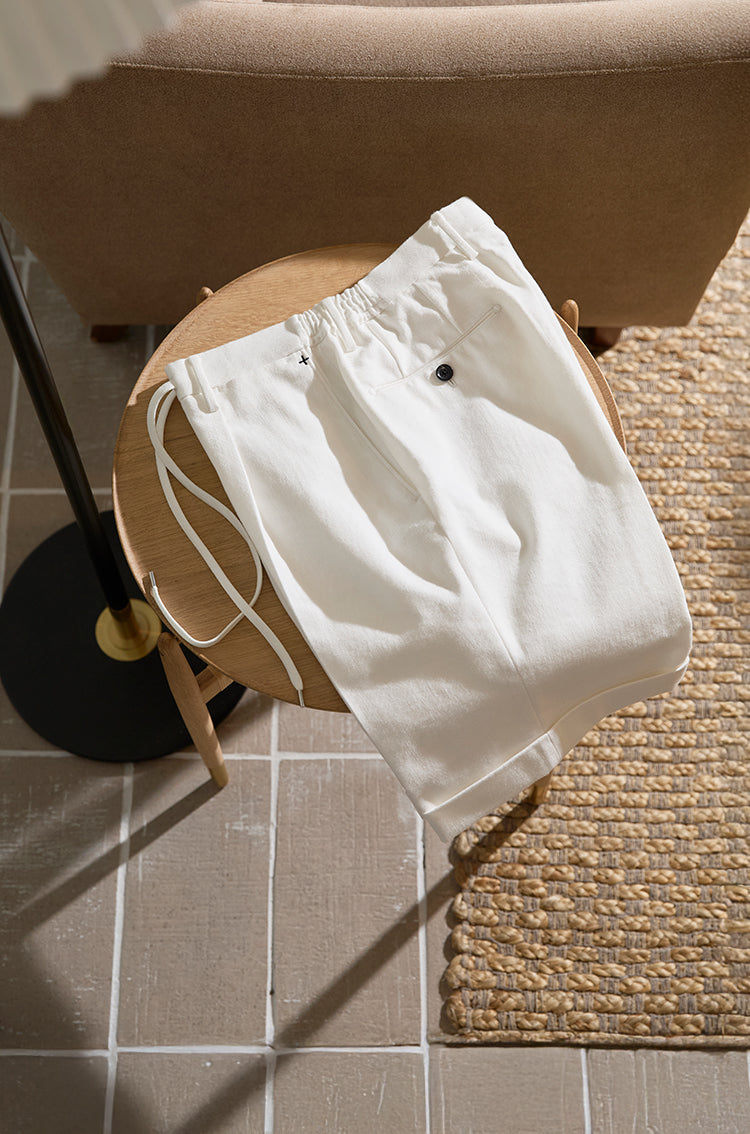265 Reactive White Denim Short Pants – ＋CLOTHET ONLINE