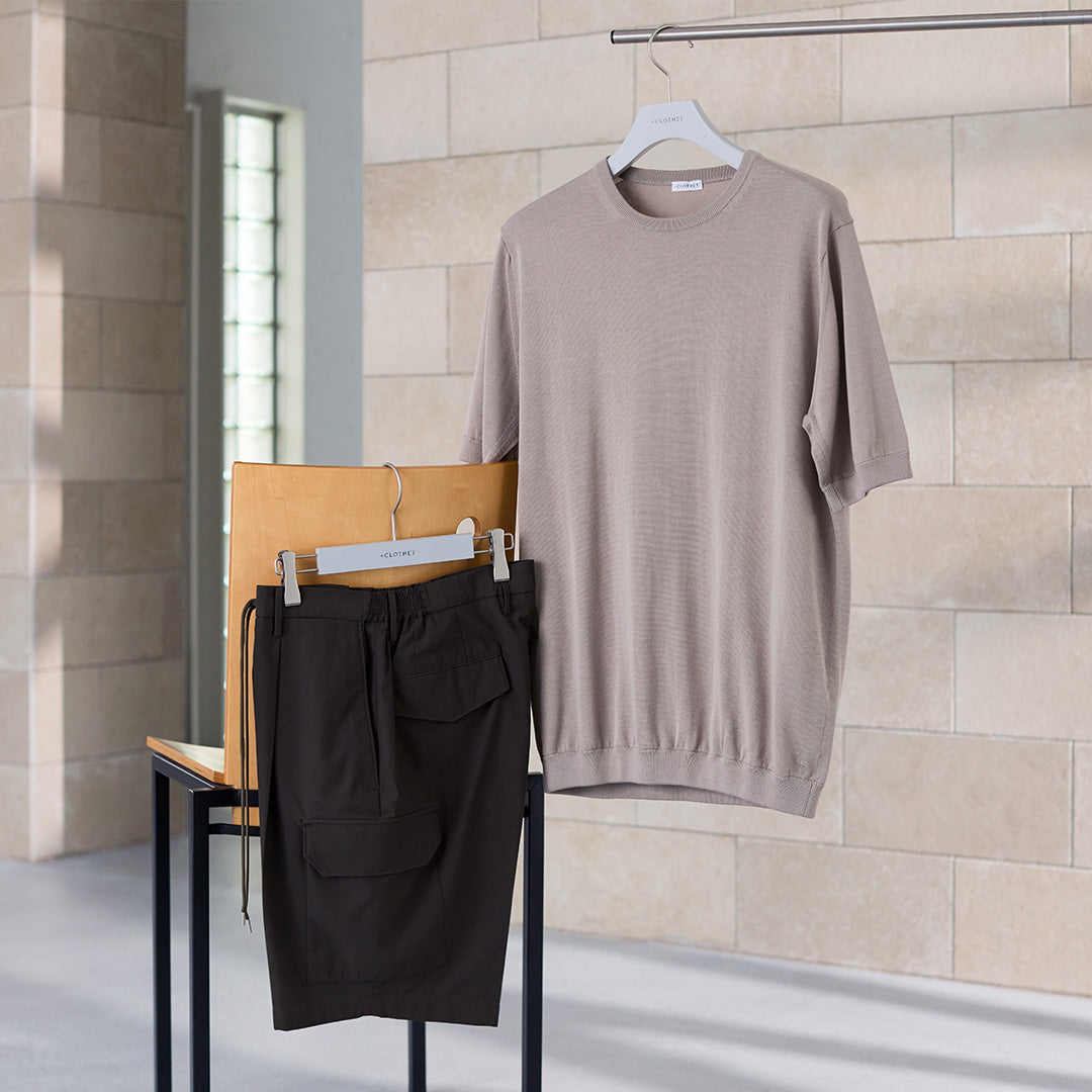 316 High Twist Cotton Panama Cargo Short Pants – ＋CLOTHET ONLINE