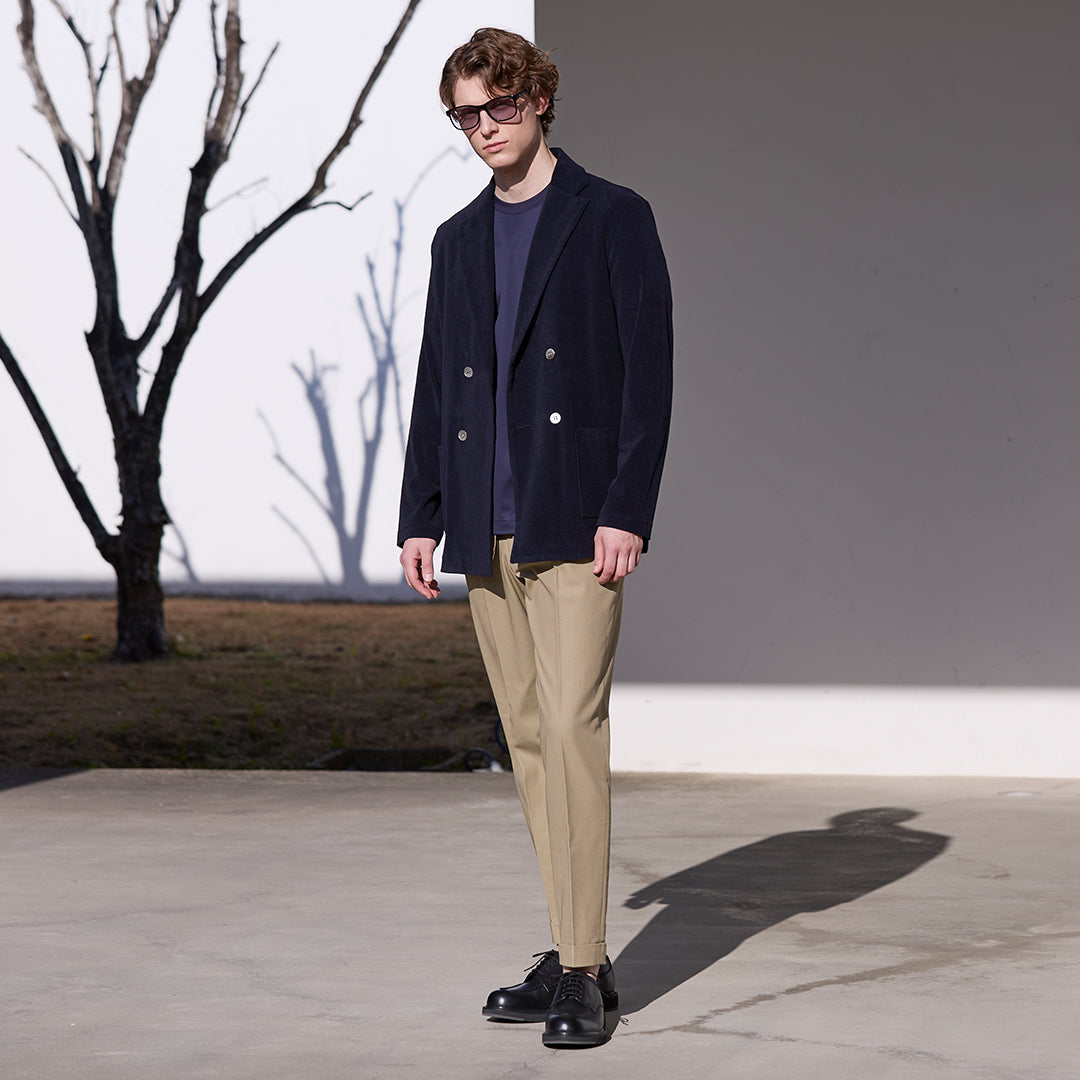 ハイツイストコットンカルゼ イージートラウザー ベージュ | ＋CLOTHET