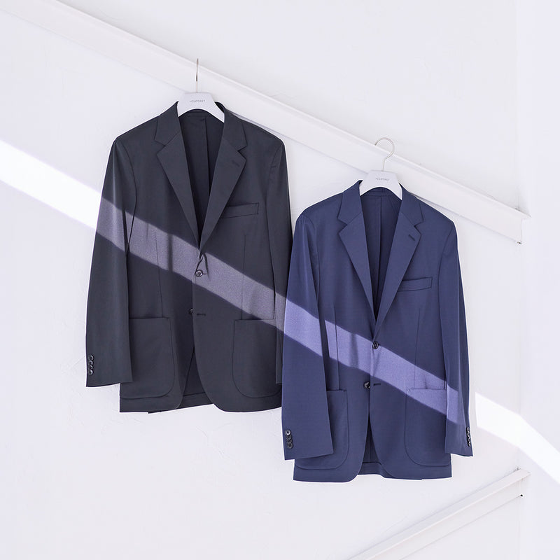 【Renewal】Matte Twist Tailored Jacket Color: Black