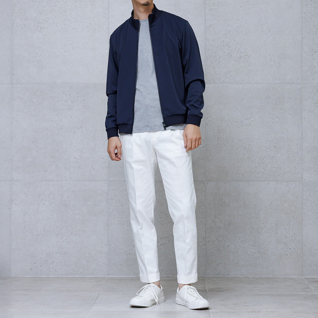 Matte Twist Stand Collar Zip Up｜+CLOTHET – ＋CLOTHET ONLINE