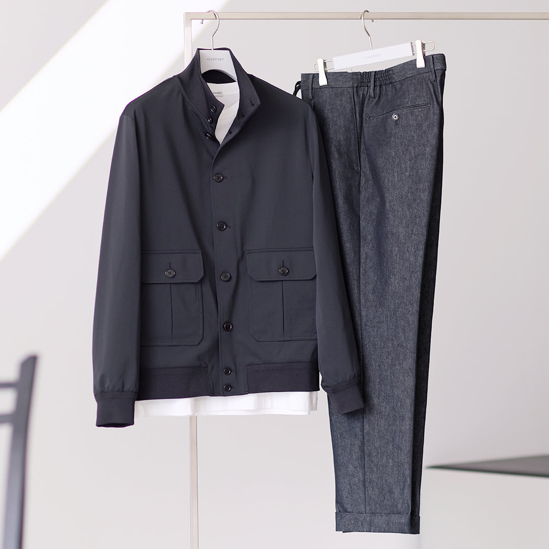 332 Matte Twist Stand Collar Jacket – ＋CLOTHET ONLINE