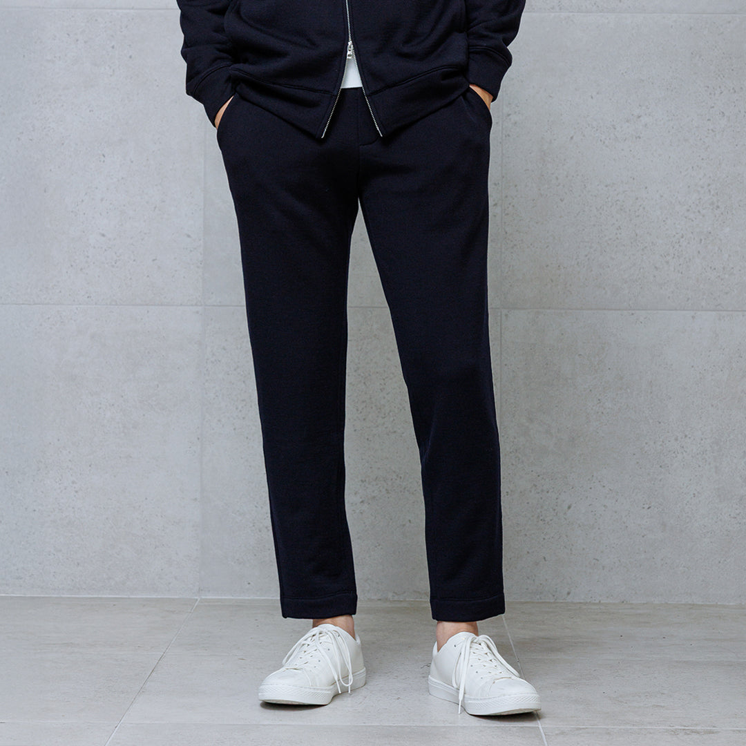 Wool Pile Sweatpants Color: Navy