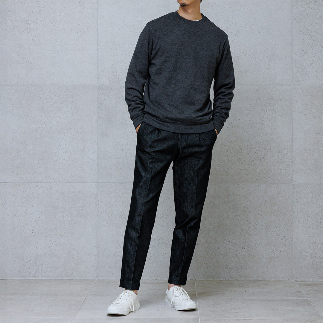 Wool Pile Sweatshirt Color: Medium Gray