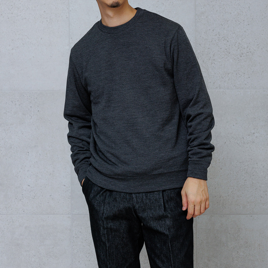 Wool Pile Sweatshirt Color: Medium Gray