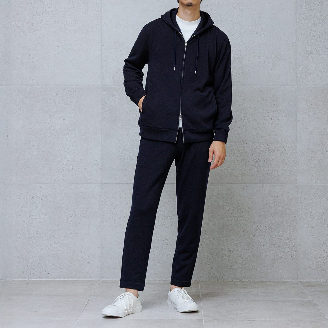 Wool Pile Hoodie Color: Navy