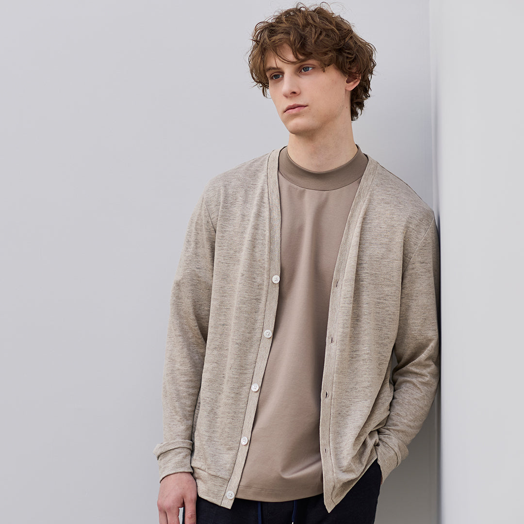300 Linen Jersey Cardigan & Stand Collar Zip Up – ＋CLOTHET ONLINE
