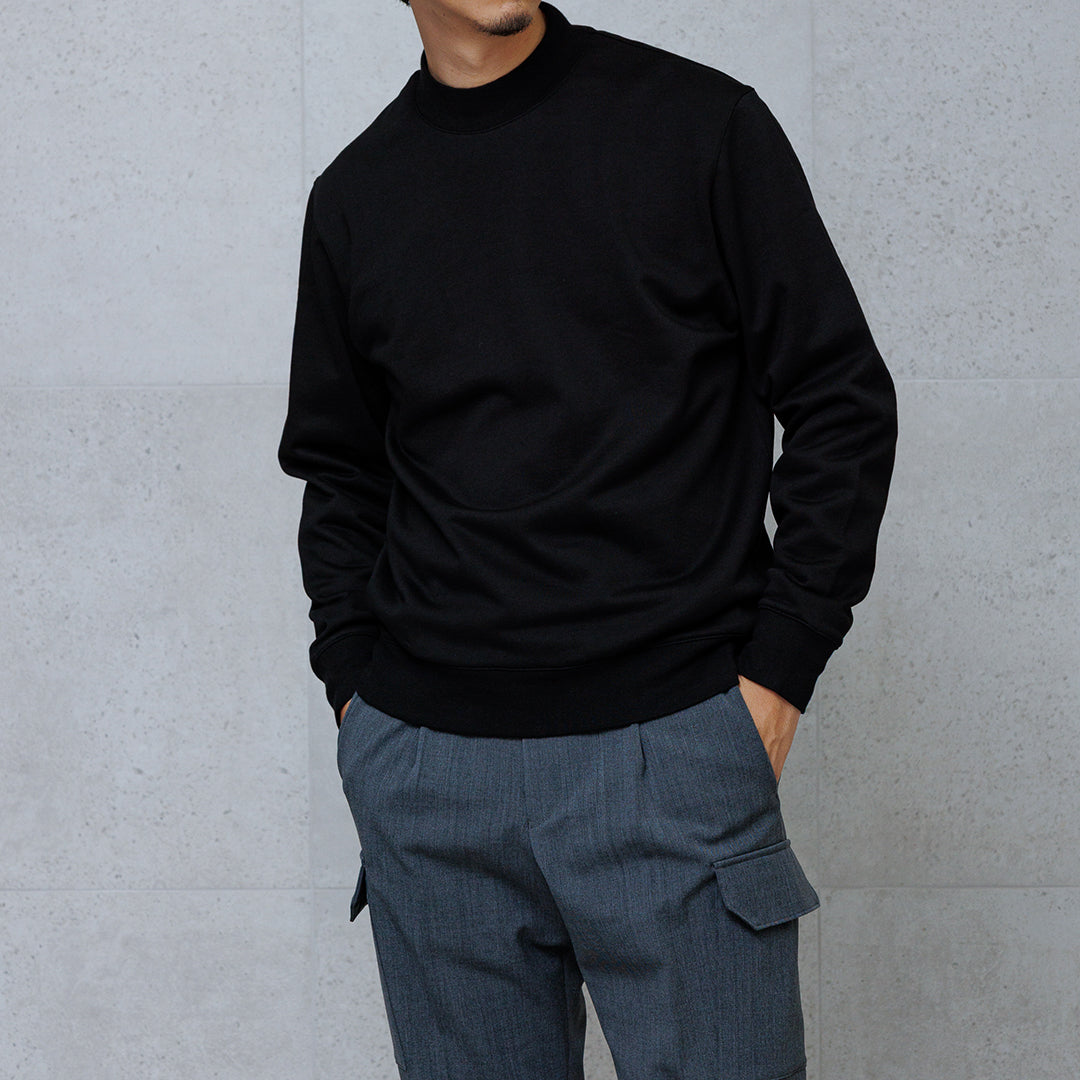 裏毛シリーズ新作 モックネックスウェットシャツ｜+CLOTHET ONLINE