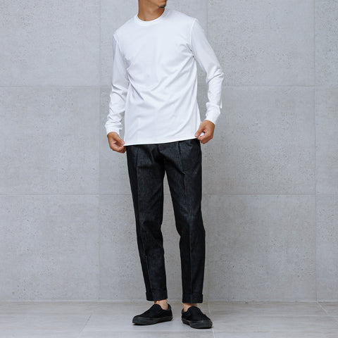 GIZA45 Long Sleeve Dress T-shirt Color: White