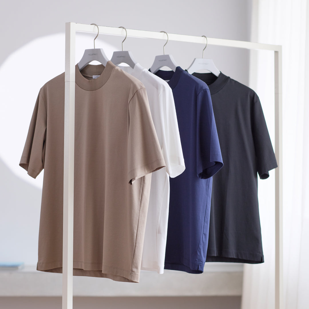 ギザ45モックネックドレスTシャツの商品画像