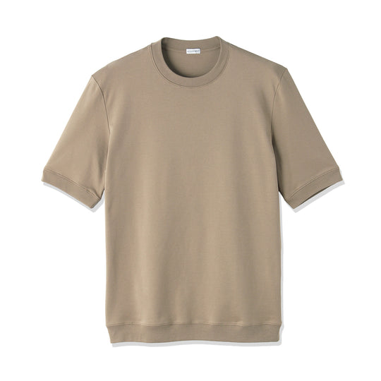 Tailored Ribbed Hem T-shirt Color: Mist