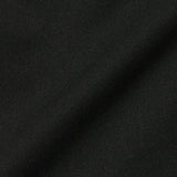 テックウールジョガーパンツブラックの生地画像