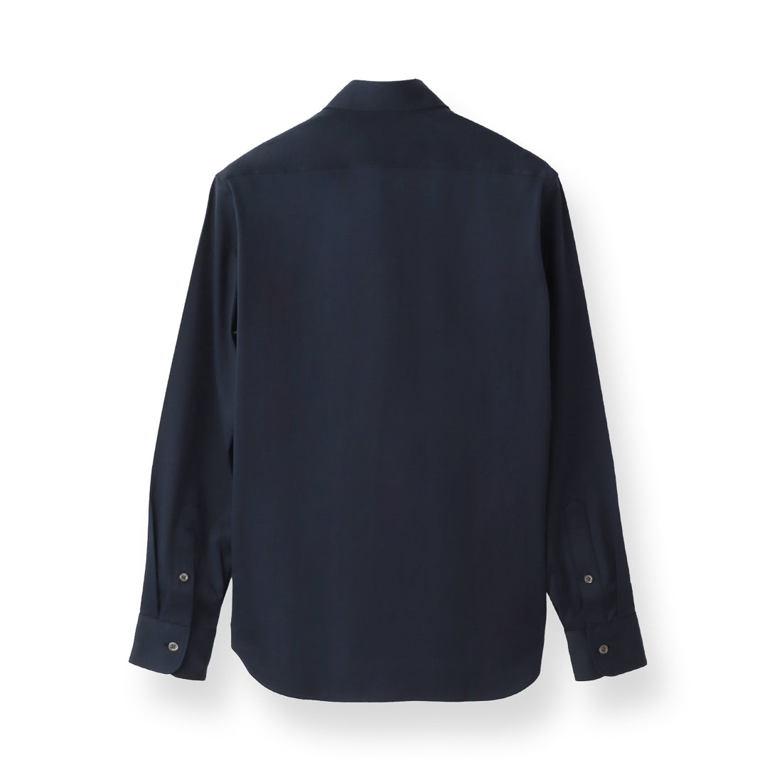 GIZA45 Horizontal Collar Shirt: Navy