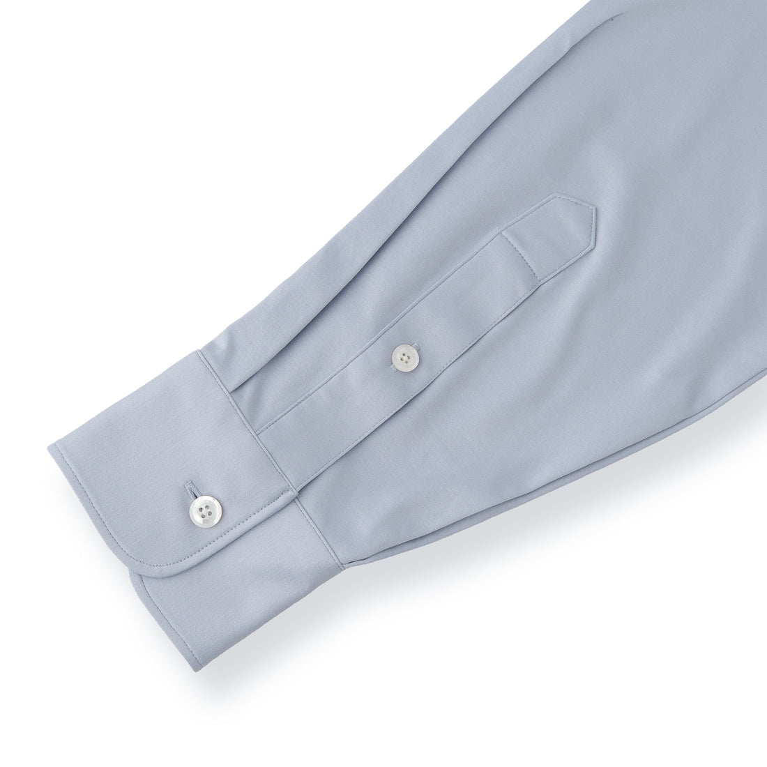 GIZA45 Horizontal Collar Shirt: Sax