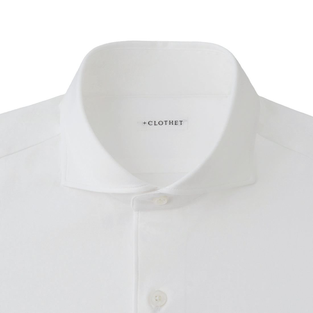 GIZA45 Horizontal Collar Shirt: White