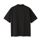 GIZA45 Mock Neck Dress T-shirt Color: Black