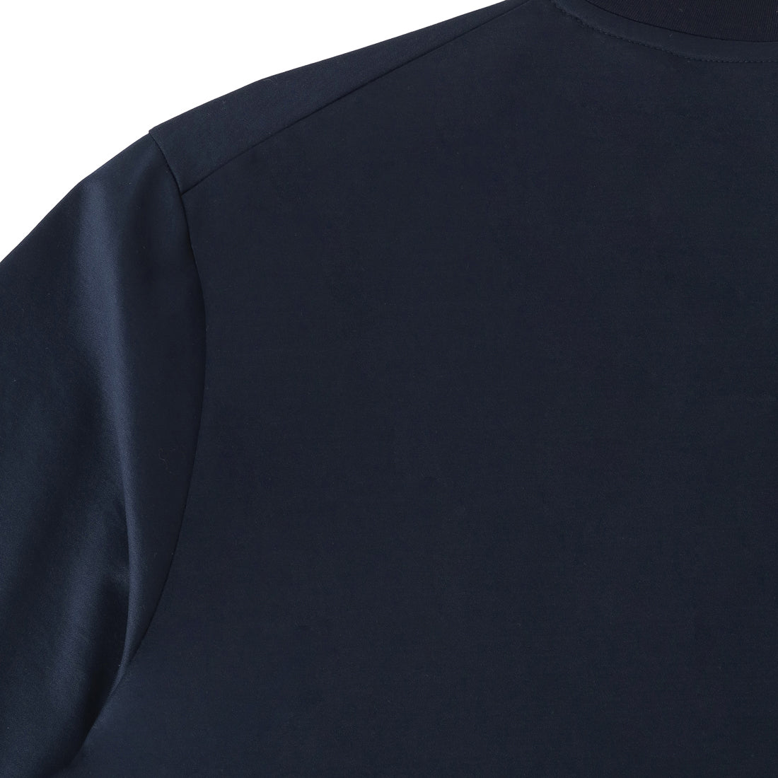 GIZA45 Mock Neck Dress T-shirt Color: Navy