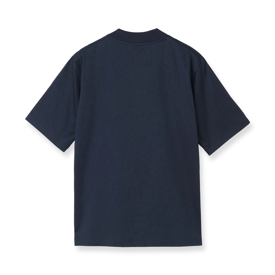 GIZA45 Mock Neck Dress T-shirt Color: Navy