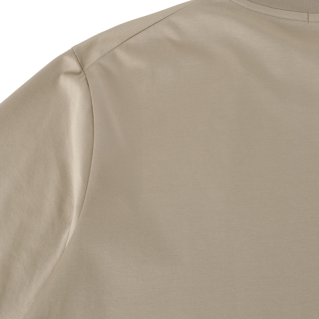 GIZA45 Mock Neck Dress T-shirt Color: Taupe