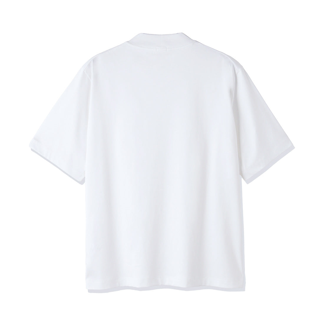 GIZA45 Mock Neck Dress T-shirt Color: White