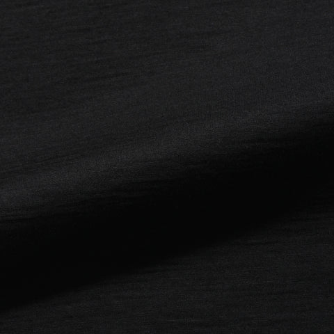 Wool Tailored Mock Neck Long Sleeve T-shirt Color: Black