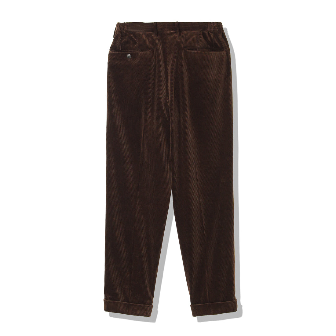 SUVIN PLATINUM Corduroy Easy Trousers Color: Brown