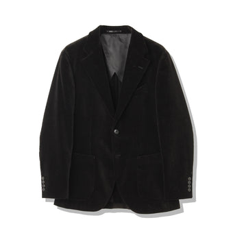 SUVIN PLATINUM Corduroy Tailored Jacket Color: Black
