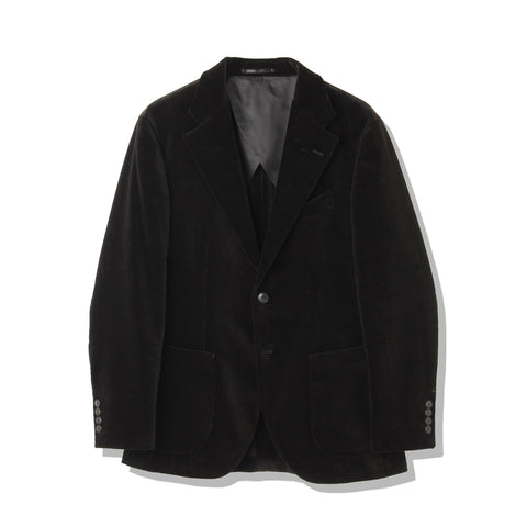 SUVIN PLATINUM Corduroy Tailored Jacket Color: Black
