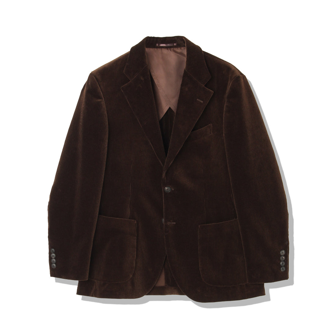 SUVIN PLATINUM Corduroy Easy Trousers Color: Brown